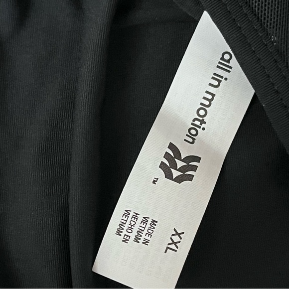 All In Motion Black Athletic Tank Top XXL Workout Activewear Goth Grunge Boho - Picture 10 of 10